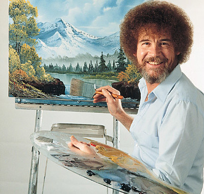 The Joy Of Painting was created and hosted by painter Bob Ross and ran from 1983 to 1994. Photo by Flickr