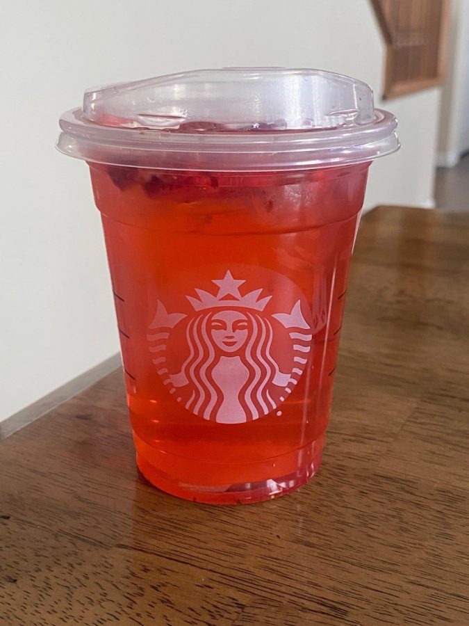 The strawberry acai refresher from Starbucks. Photo by Julia Gerard