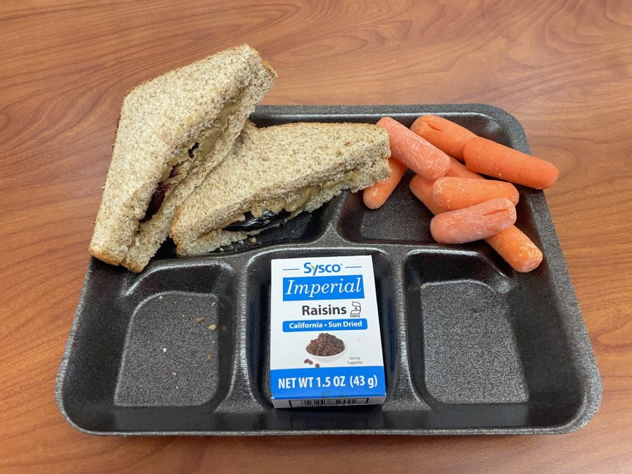 North's lunch option for students with nut allergies, but not wheat allergies. Photo by Hailee Munno